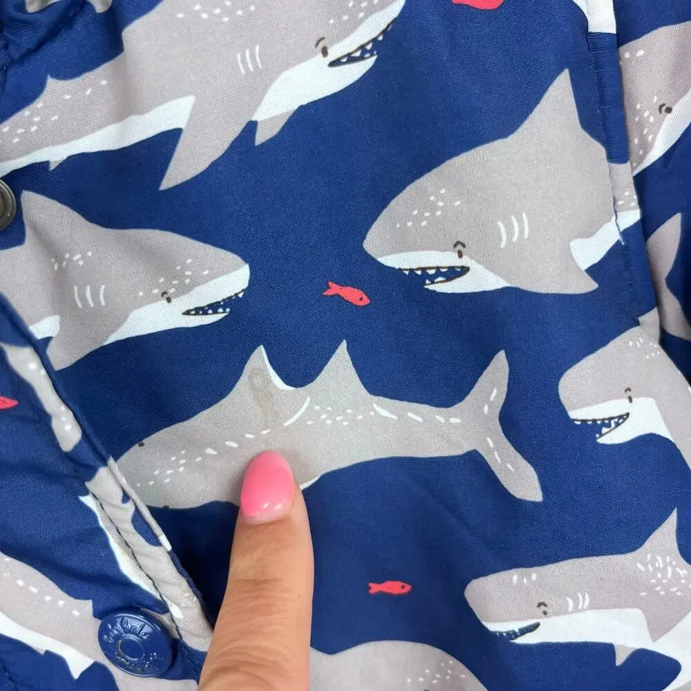Mini Baby Boden Navy Blue Shark Jacket 3-4